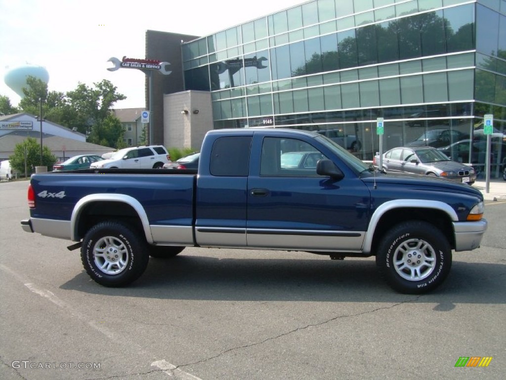 2003 Dakota SLT Club Cab 4x4 - Patriot Blue Pearl / Dark Slate Gray photo #1