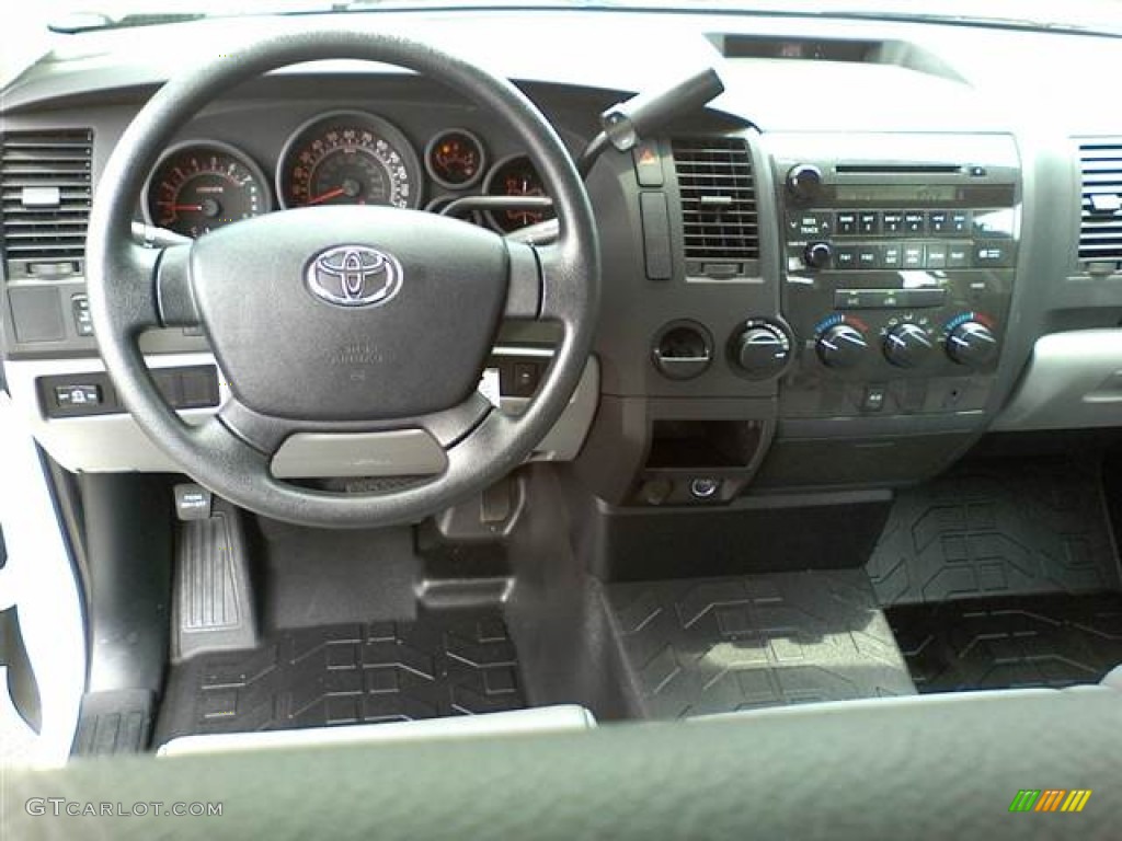 2011 Tundra Double Cab - Super White / Graphite Gray photo #5