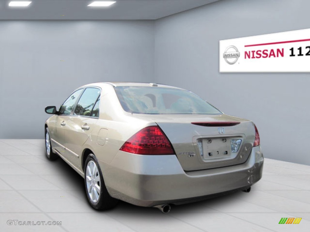 2007 Accord EX-L V6 Sedan - Desert Mist Metallic / Ivory photo #2