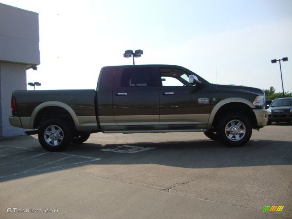 2011 Ram 2500 HD Laramie Longhorn Mega Cab 4x4 - Sagebrush Pearl / Light Pebble Beige/Bark Brown photo #2