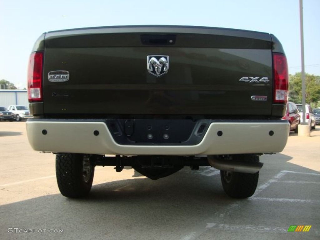 2011 Ram 2500 HD Laramie Longhorn Mega Cab 4x4 - Sagebrush Pearl / Light Pebble Beige/Bark Brown photo #4