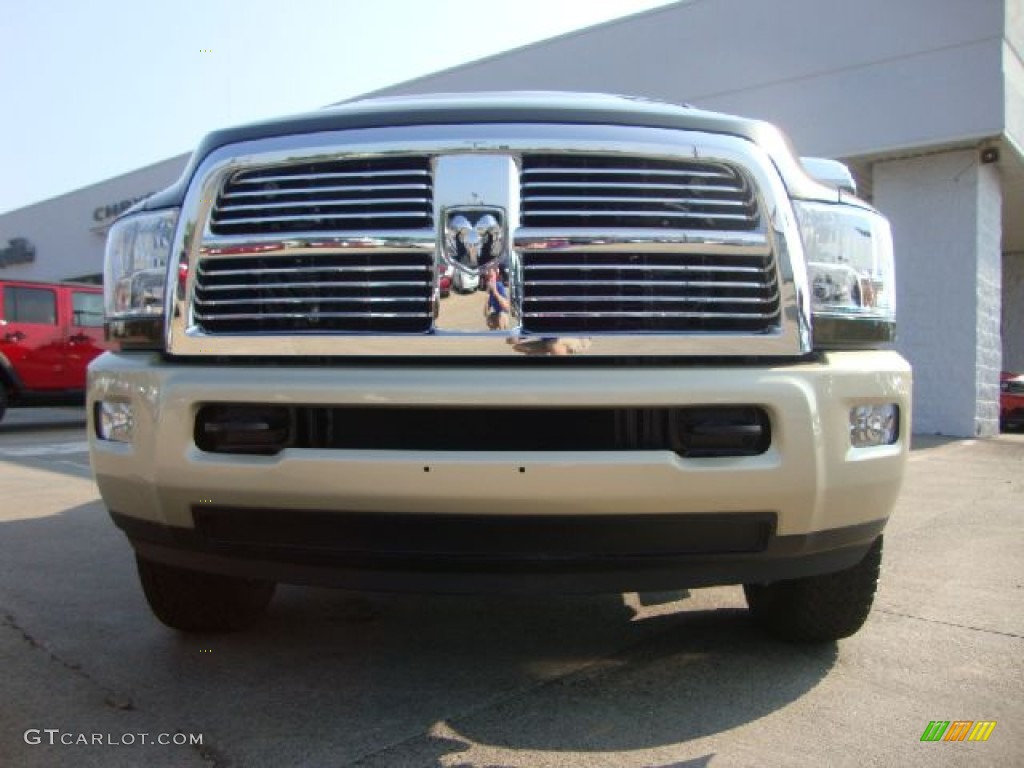 2011 Ram 2500 HD Laramie Longhorn Mega Cab 4x4 - Sagebrush Pearl / Light Pebble Beige/Bark Brown photo #8