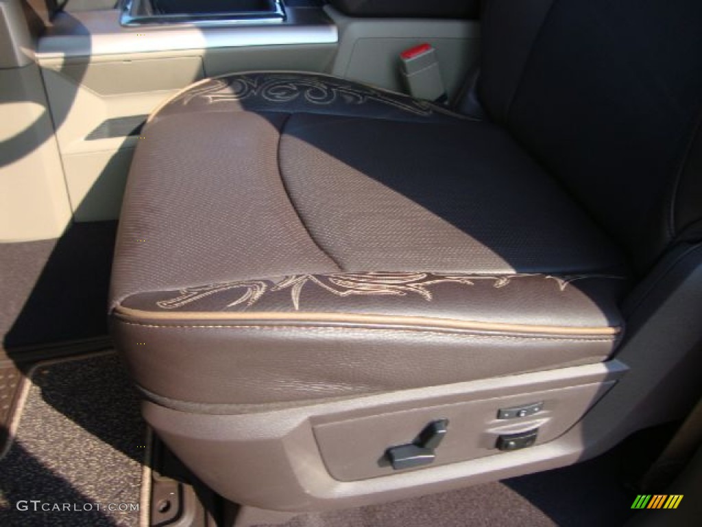 Light Pebble Beige/Bark Brown Interior 2011 Dodge Ram 2500 HD Laramie Longhorn Mega Cab 4x4 Photo #52098545