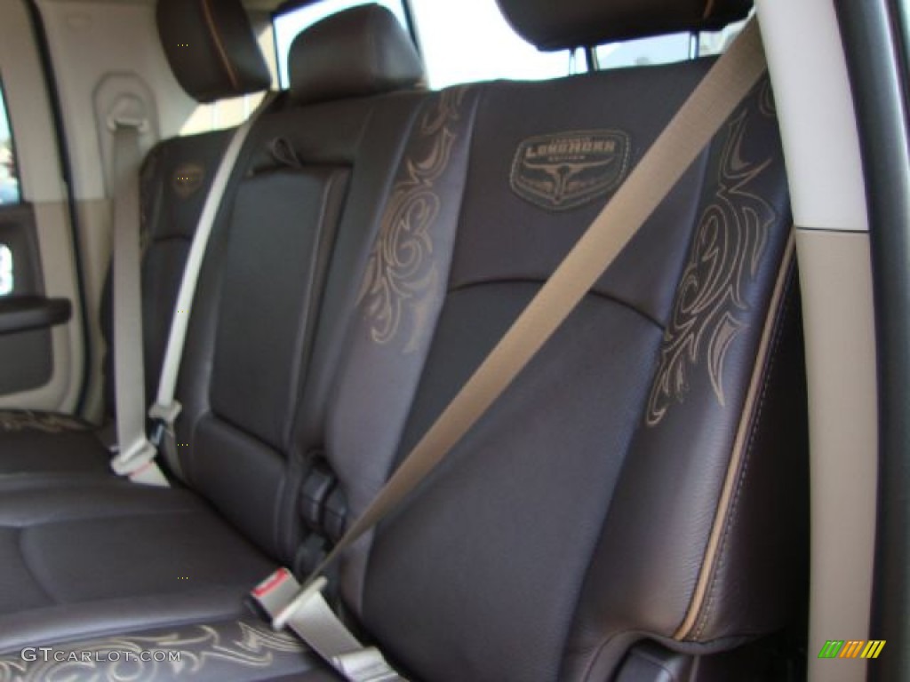 Light Pebble Beige/Bark Brown Interior 2011 Dodge Ram 2500 HD Laramie Longhorn Mega Cab 4x4 Photo #52098560