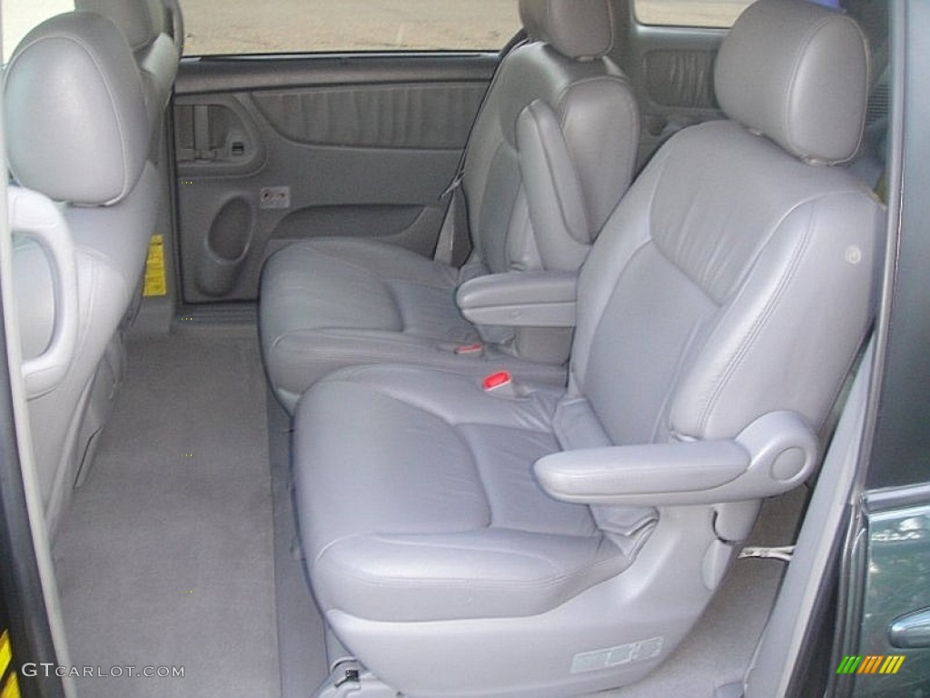 2004 Sienna XLE Limited - Aspen Green Pearl / Stone Gray photo #10