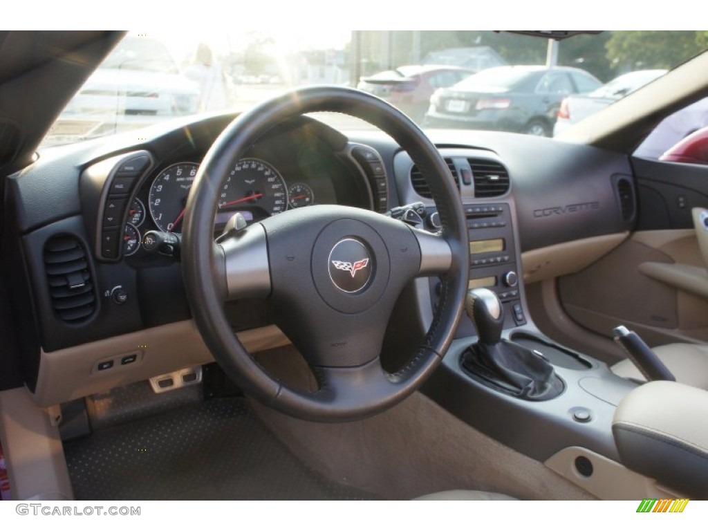 2006 Chevrolet Corvette Convertible Cashmere Beige Dashboard Photo #52100060
