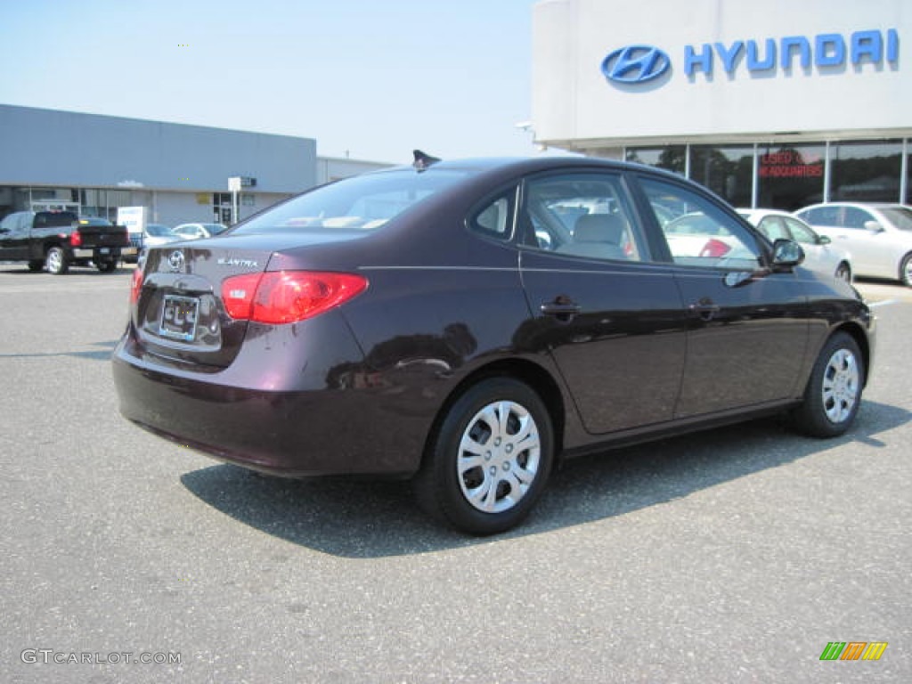 2009 Elantra GLS Sedan - Purple Rain / Beige photo #3