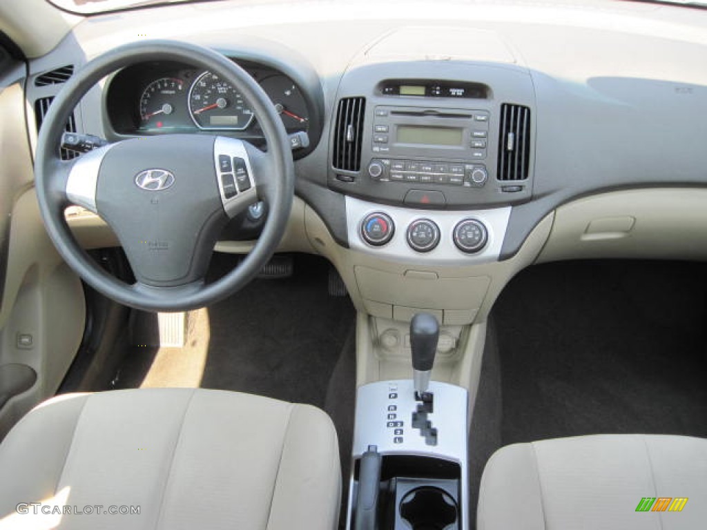 2009 Elantra GLS Sedan - Purple Rain / Beige photo #5