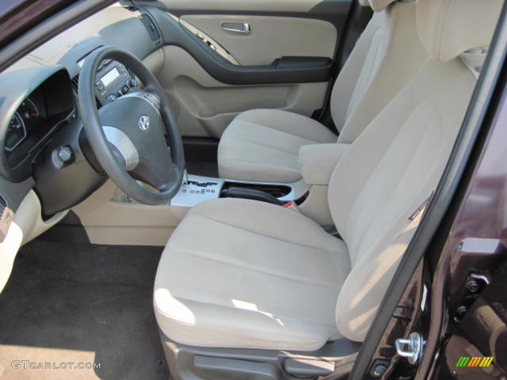 2009 Elantra GLS Sedan - Purple Rain / Beige photo #6
