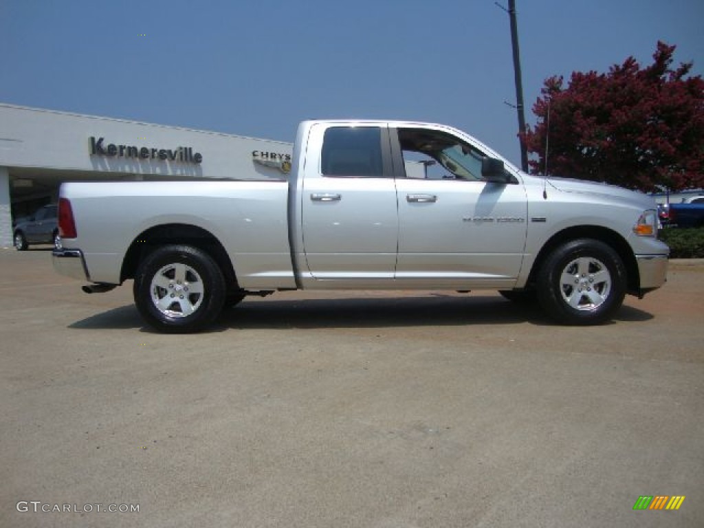 2011 Ram 1500 SLT Quad Cab - Bright Silver Metallic / Dark Slate Gray/Medium Graystone photo #2