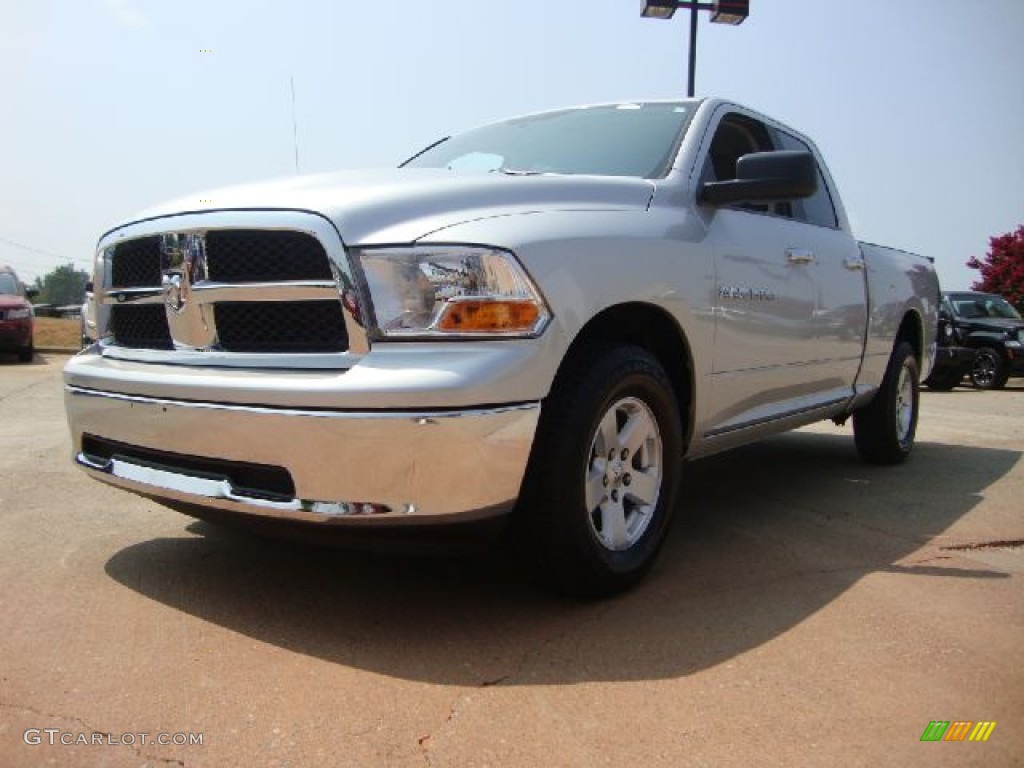 2011 Ram 1500 SLT Quad Cab - Bright Silver Metallic / Dark Slate Gray/Medium Graystone photo #7