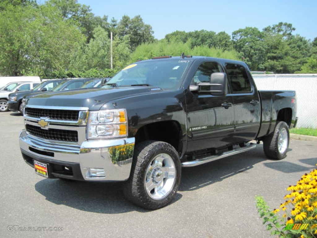 2009 Silverado 2500HD LTZ Crew Cab 4x4 - Black / Ebony photo #1