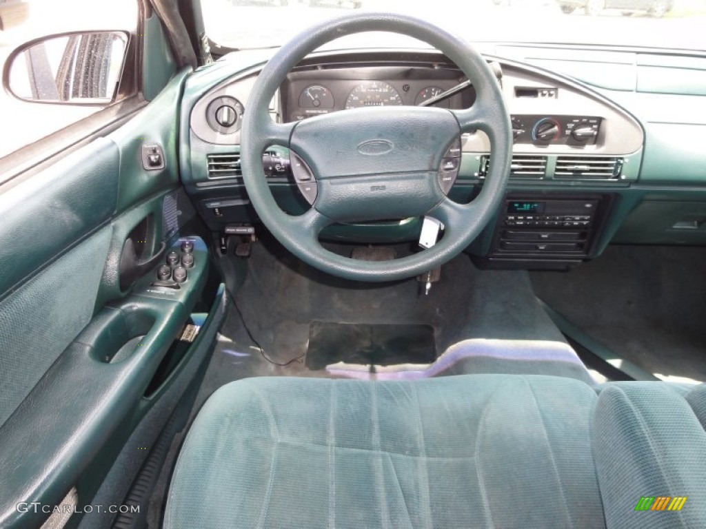 1995 Taurus GL Sedan - Midnight Teal Metallic / Green photo #28