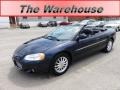 Deep Sapphire Blue Pearl 2002 Chrysler Sebring Limited Convertible