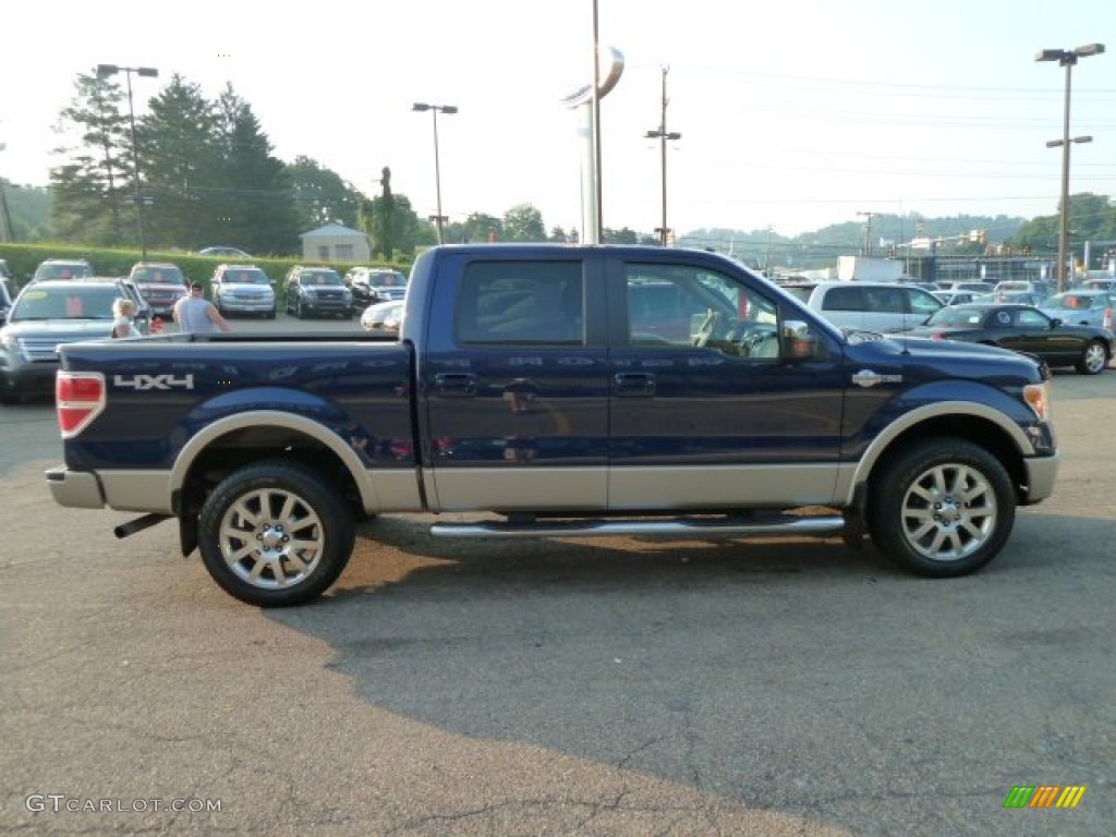 2009 F150 King Ranch SuperCrew 4x4 - Dark Blue Pearl Metallic / Chaparral Leather/Camel photo #5
