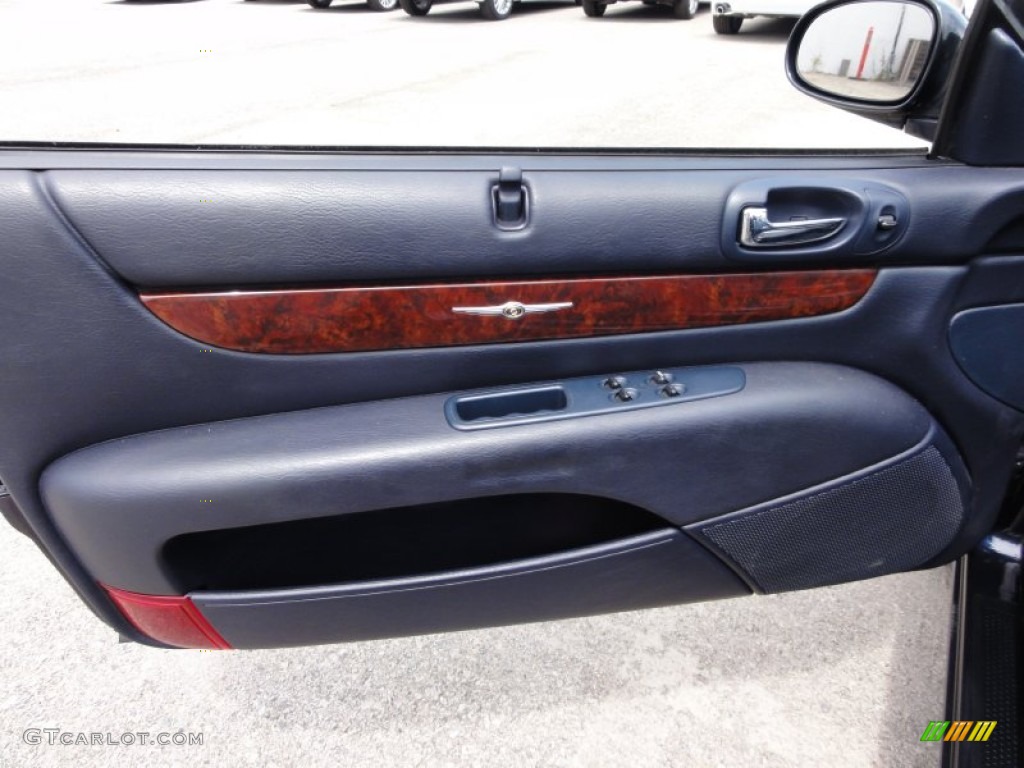 2002 Chrysler Sebring Limited Convertible Deep Royal Blue Door Panel Photo #52102703