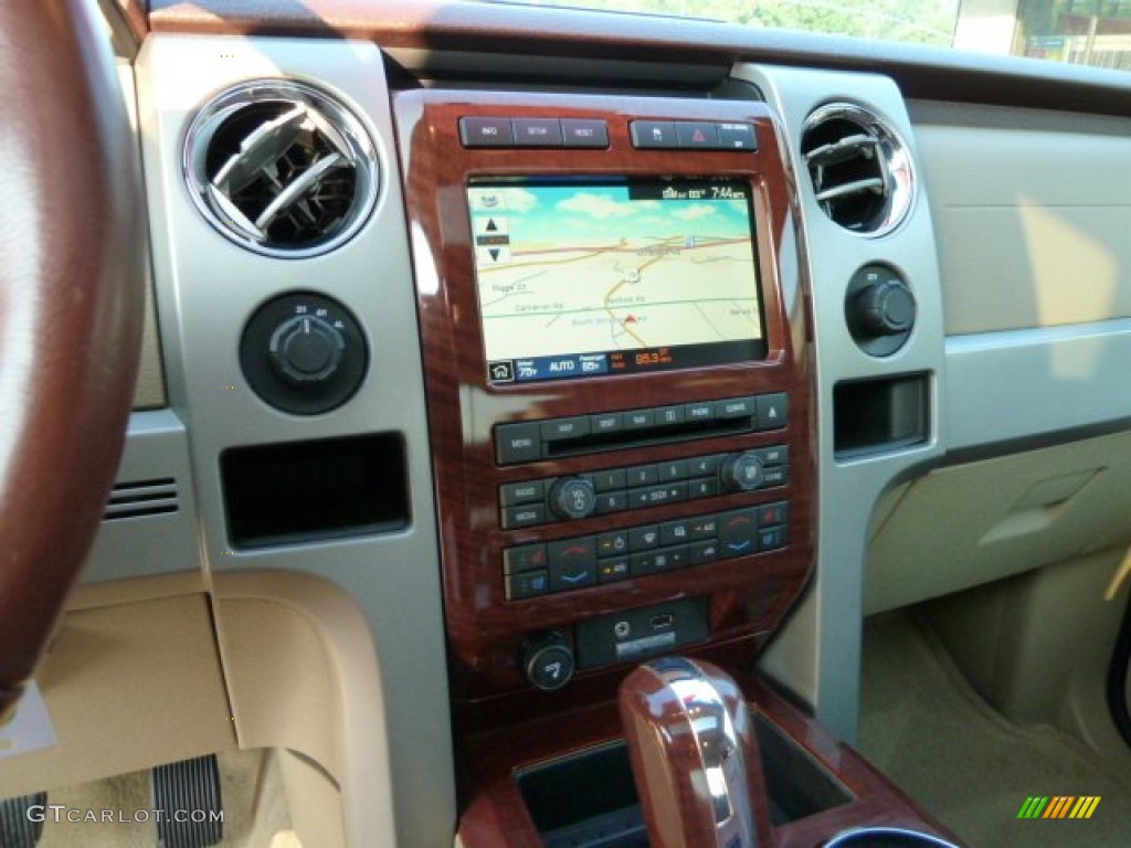 2009 F150 King Ranch SuperCrew 4x4 - Dark Blue Pearl Metallic / Chaparral Leather/Camel photo #17