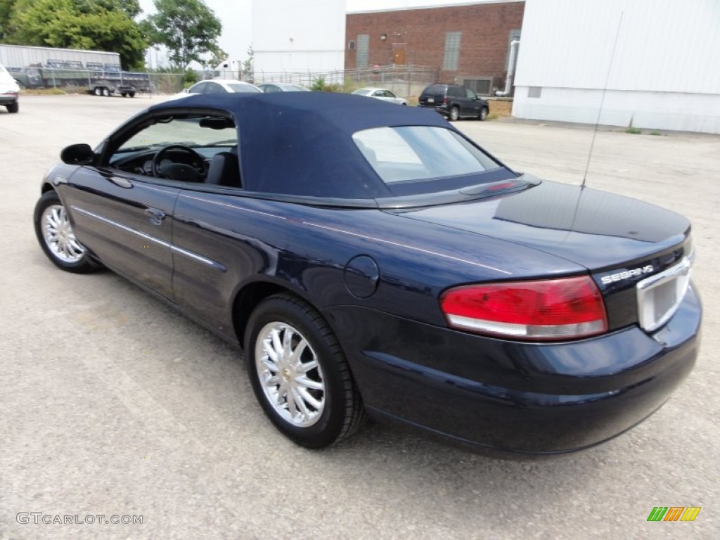 2002 Sebring Limited Convertible - Deep Sapphire Blue Pearl / Deep Royal Blue photo #47