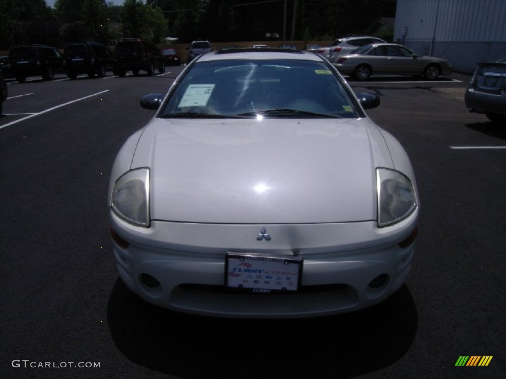 2003 Eclipse GS Coupe - Dover White Pearl / Sand Blast photo #3