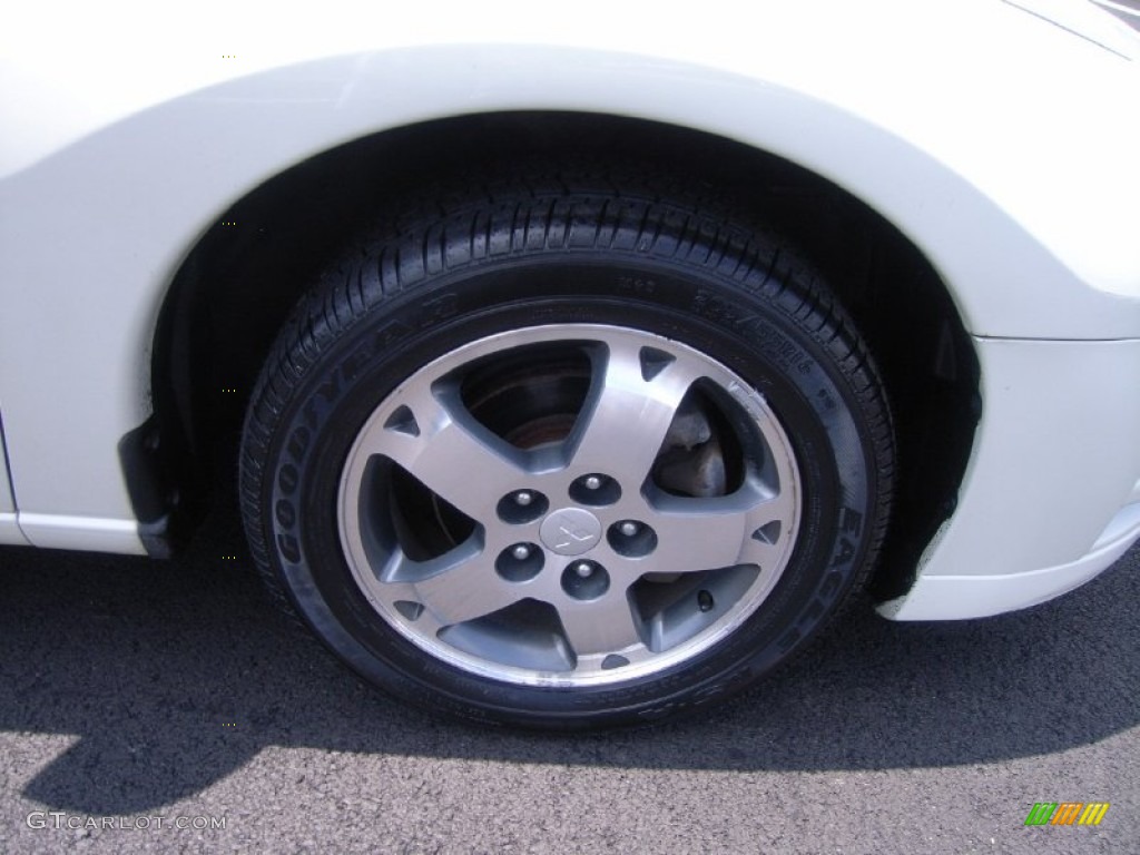 2003 Eclipse GS Coupe - Dover White Pearl / Sand Blast photo #10