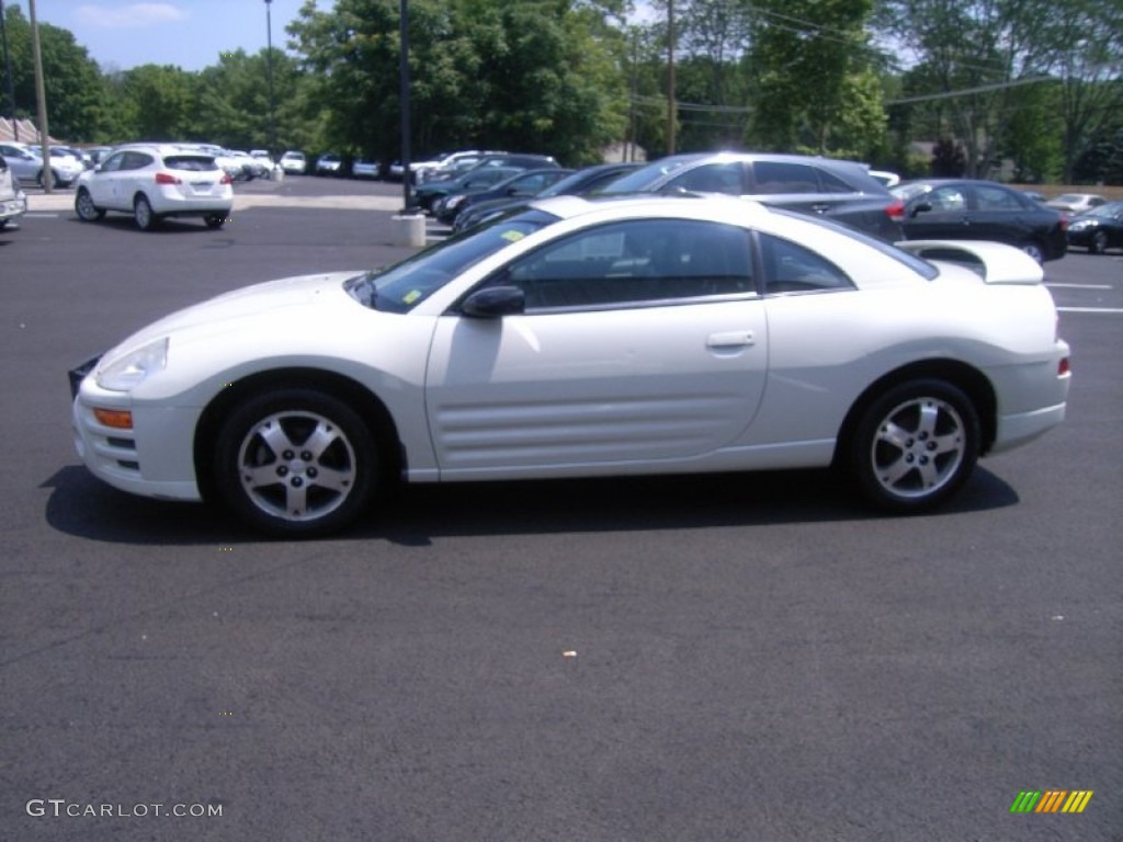 2003 Eclipse GS Coupe - Dover White Pearl / Sand Blast photo #19