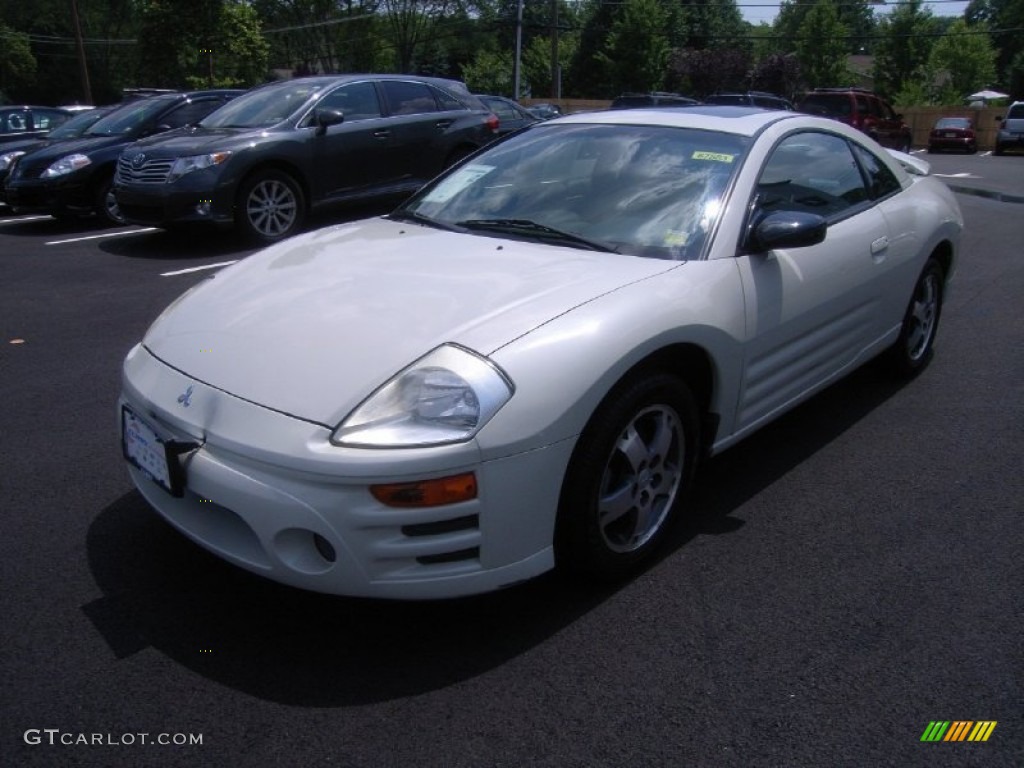 2003 Eclipse GS Coupe - Dover White Pearl / Sand Blast photo #20