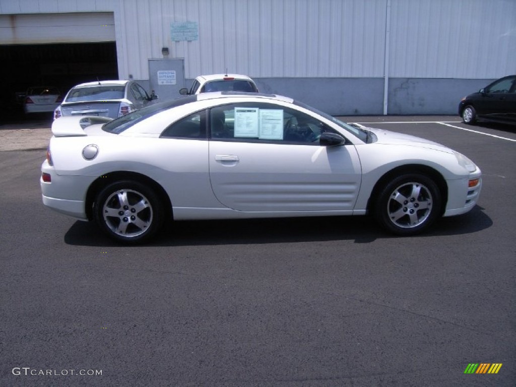 2003 Eclipse GS Coupe - Dover White Pearl / Sand Blast photo #23