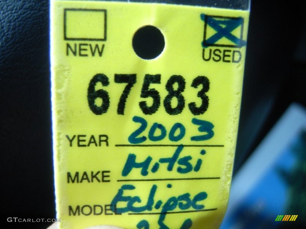 2003 Eclipse GS Coupe - Dover White Pearl / Sand Blast photo #24