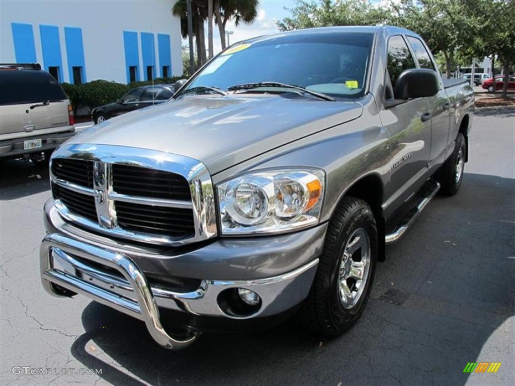 2007 Ram 1500 SLT Quad Cab - Mineral Gray Metallic / Medium Slate Gray photo #7