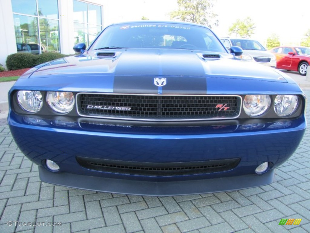 2010 Challenger R/T - Deep Water Blue Pearl / Dark Slate Gray photo #8