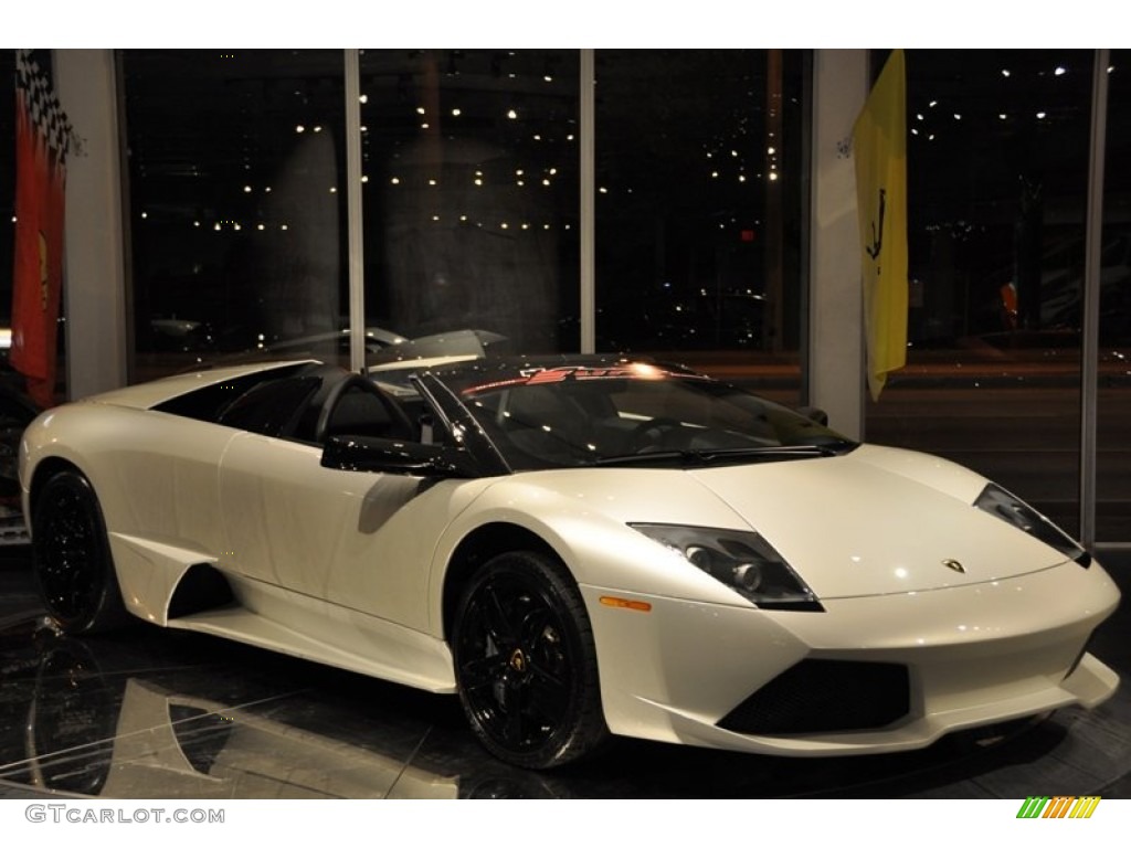 Bianco Isis (Pearl White) 2008 Lamborghini Murcielago LP640 Roadster Exterior Photo #52104137