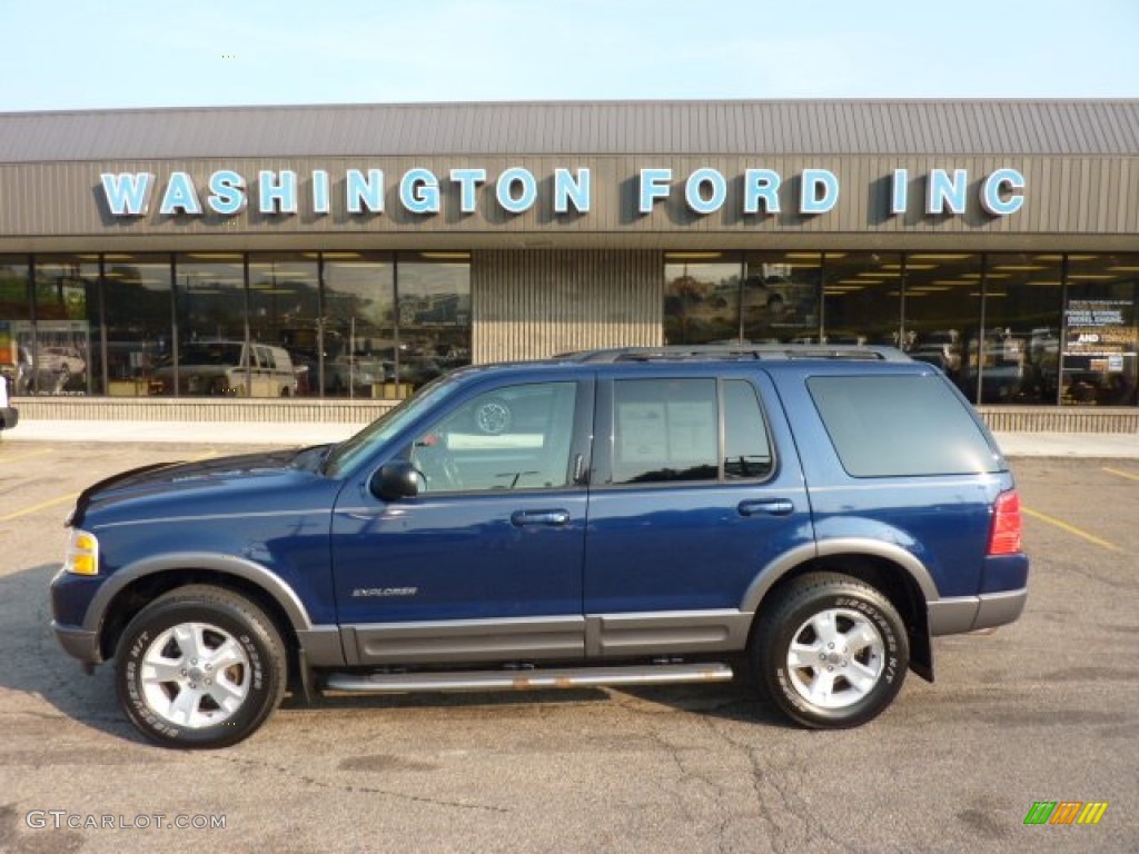 Dark Blue Pearl Metallic Ford Explorer