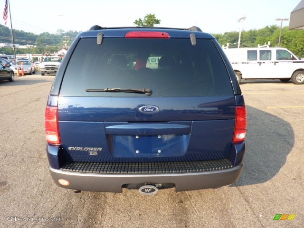 2004 Explorer XLT 4x4 - Dark Blue Pearl Metallic / Graphite photo #3