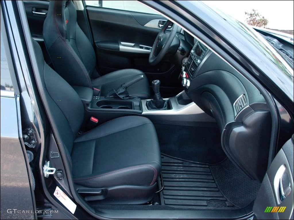 Carbon Black Interior 2010 Subaru Impreza WRX Sedan Photo #52105091