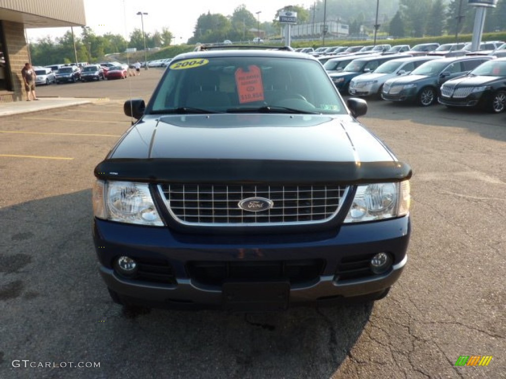 2004 Explorer XLT 4x4 - Dark Blue Pearl Metallic / Graphite photo #7