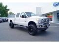 2011 White Platinum Metallic Tri-Coat Ford F250 Super Duty Lariat Crew Cab 4x4  photo #52