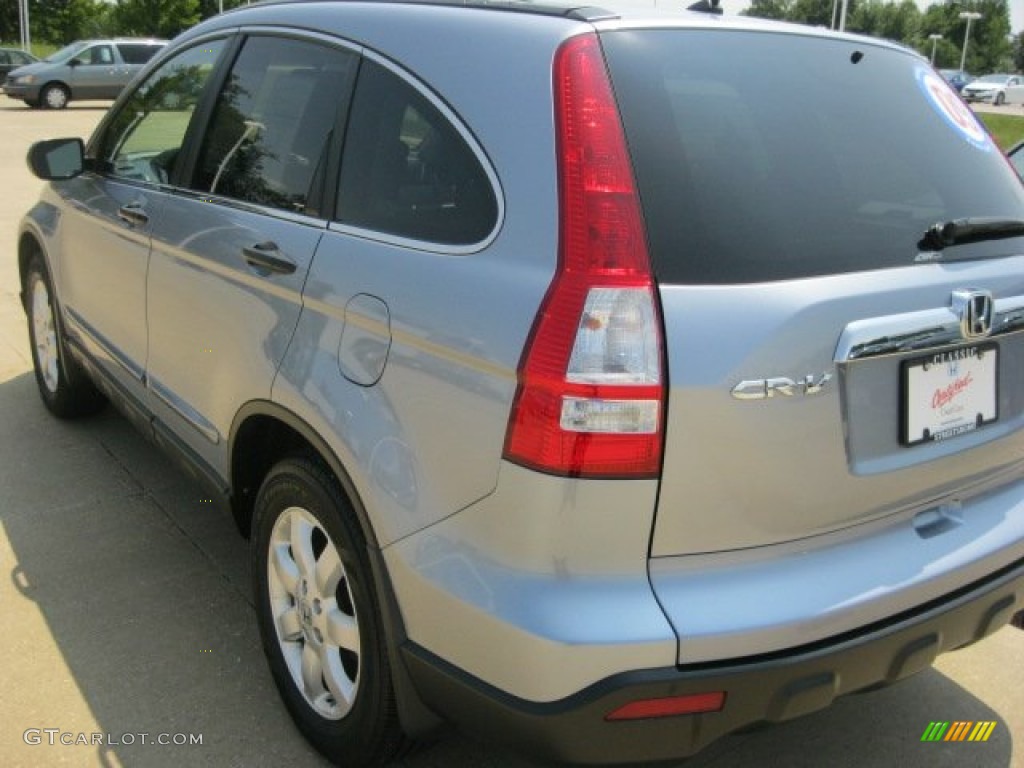 2009 CR-V EX 4WD - Glacier Blue Metallic / Black photo #8