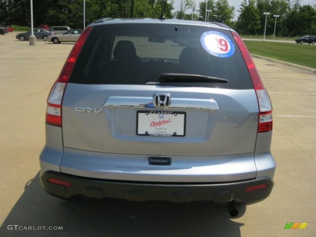 2009 CR-V EX 4WD - Glacier Blue Metallic / Black photo #9