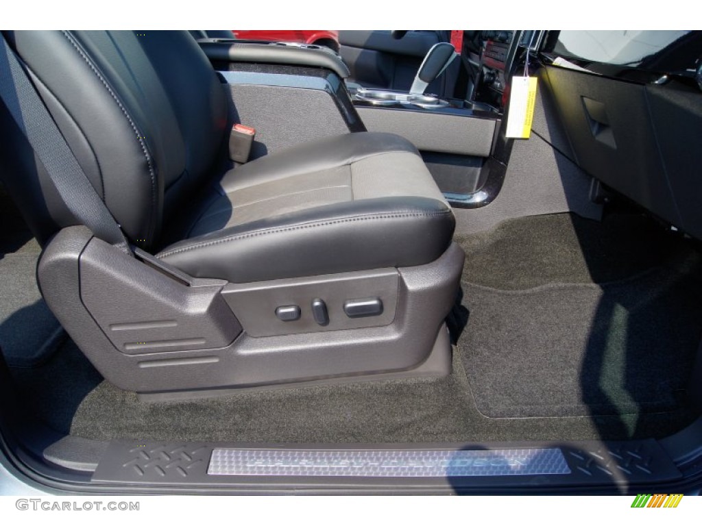 Black/Silver Smoke Interior 2011 Ford F150 Harley-Davidson SuperCrew 4x4 Photo #52106771