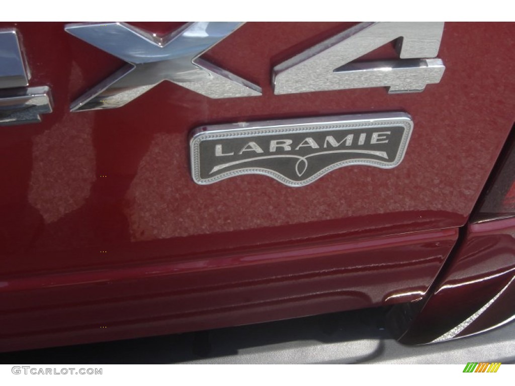 2008 Ram 1500 Laramie Quad Cab 4x4 - Inferno Red Crystal Pearl / Medium Slate Gray photo #6
