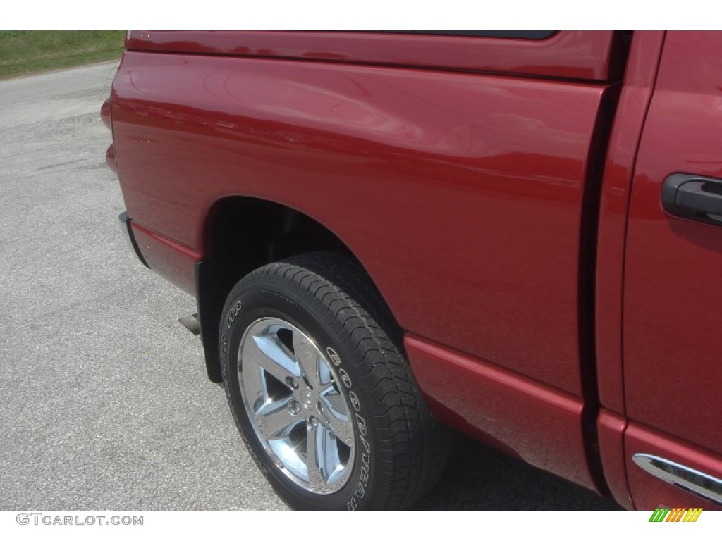 2008 Ram 1500 Laramie Quad Cab 4x4 - Inferno Red Crystal Pearl / Medium Slate Gray photo #11