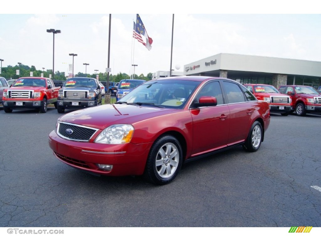 2006 Five Hundred SEL - Redfire Metallic / Pebble Beige photo #6