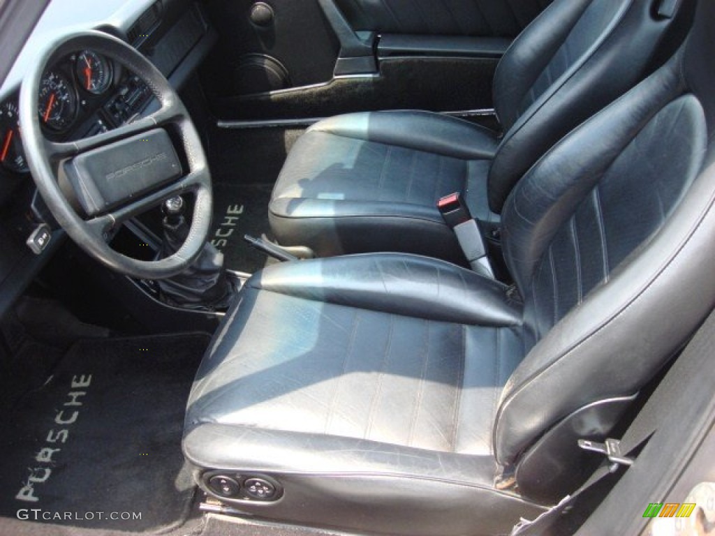 Black Interior 1985 Porsche 911 Carrera Targa Photo #52108334