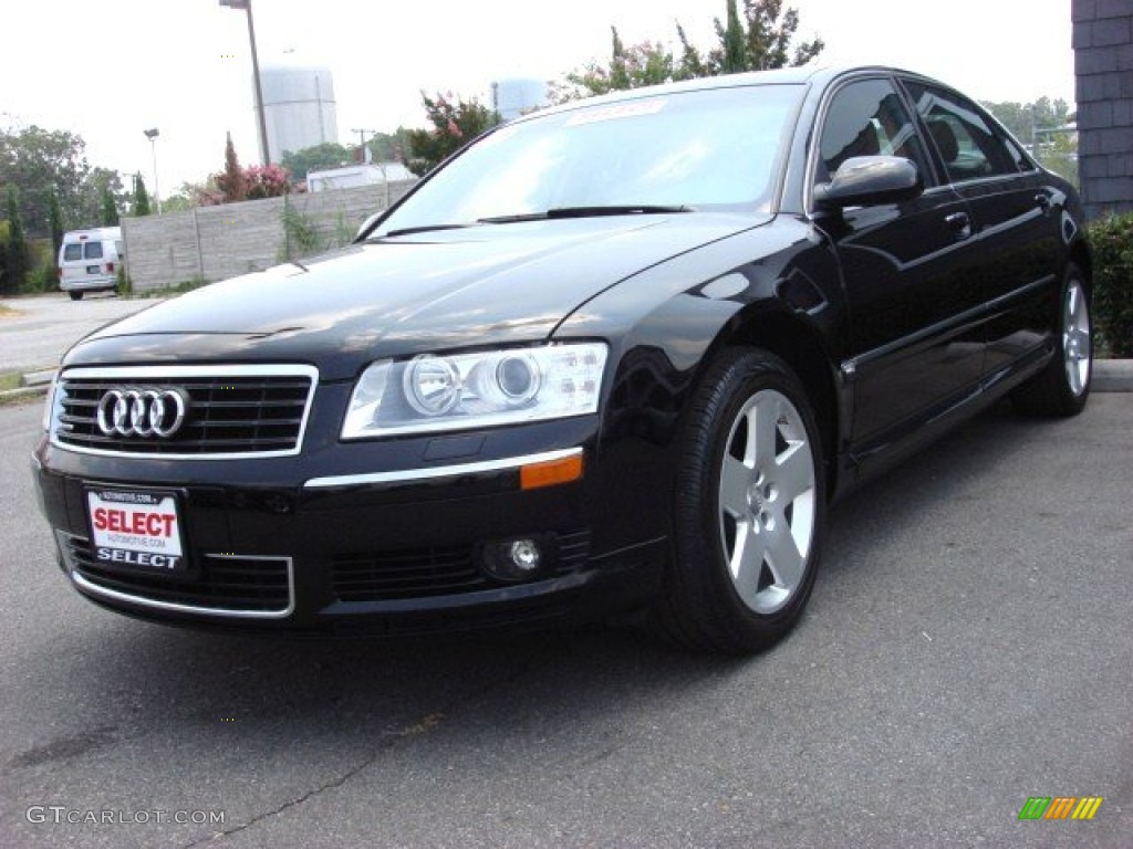 2005 A8 L 4.2 quattro - Brilliant Black / Black/Amaretto photo #1