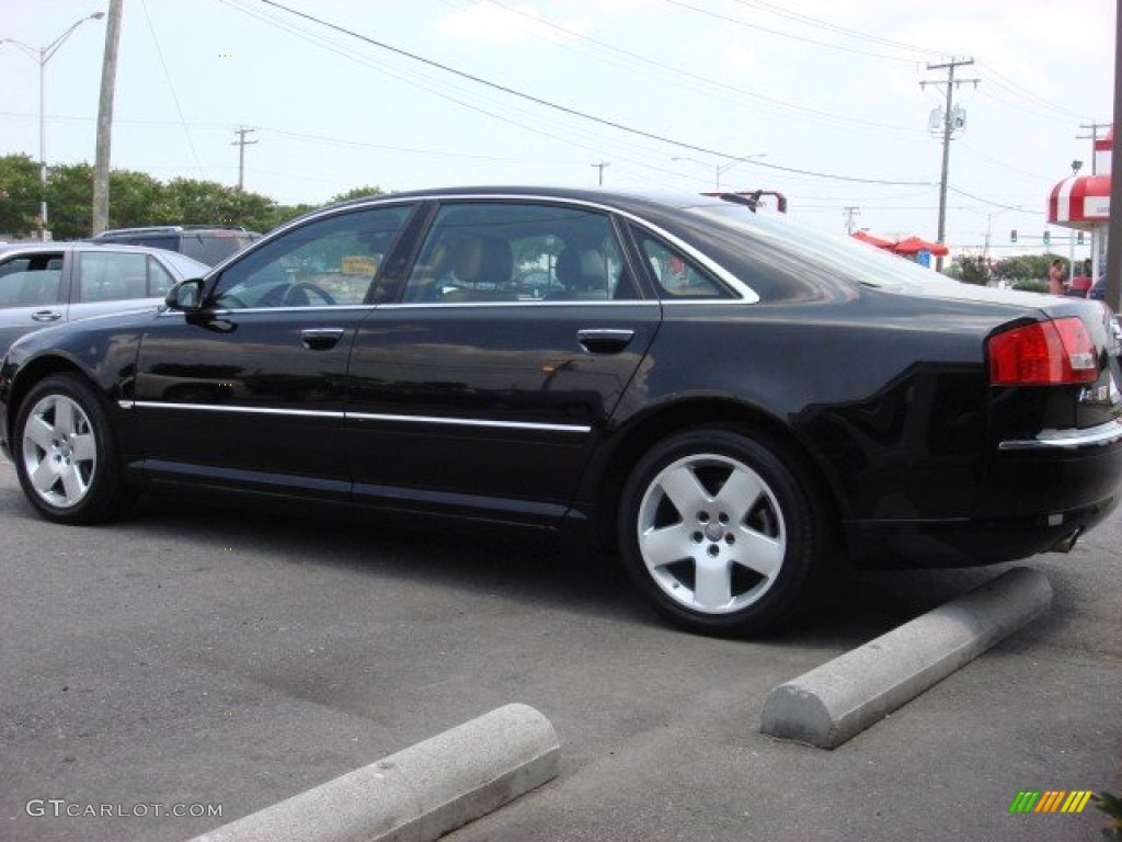 2005 A8 L 4.2 quattro - Brilliant Black / Black/Amaretto photo #4