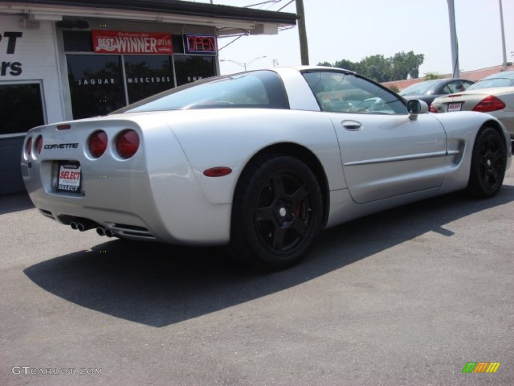 2001 Corvette Coupe - Quicksilver Metallic / Black photo #6