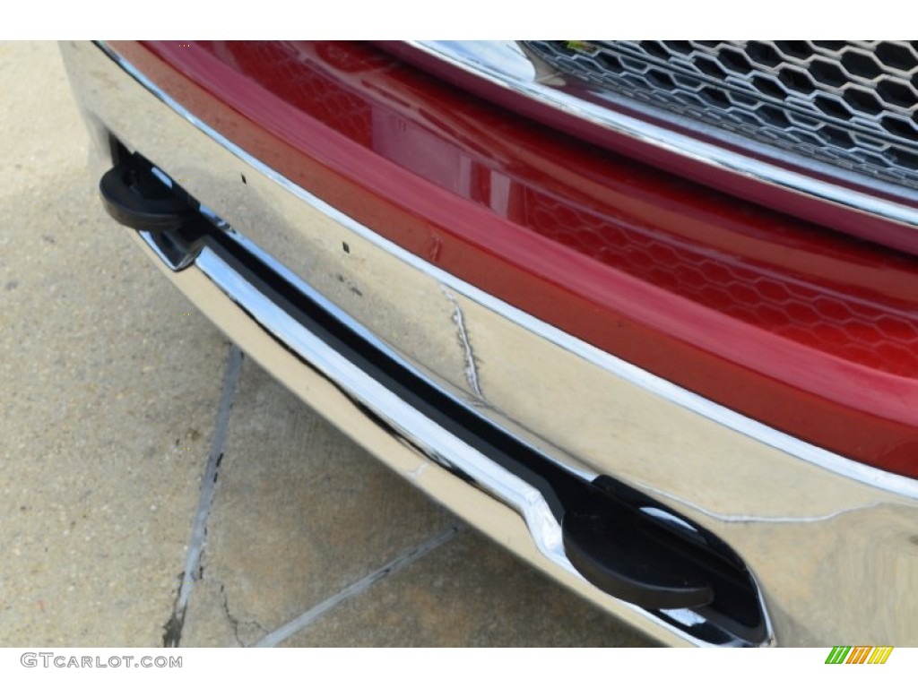 2010 Ram 1500 Laramie Crew Cab - Inferno Red Crystal Pearl / Light Pebble Beige/Bark Brown photo #12