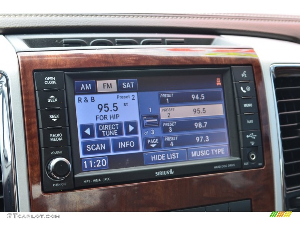 2010 Ram 1500 Laramie Crew Cab - Inferno Red Crystal Pearl / Light Pebble Beige/Bark Brown photo #30