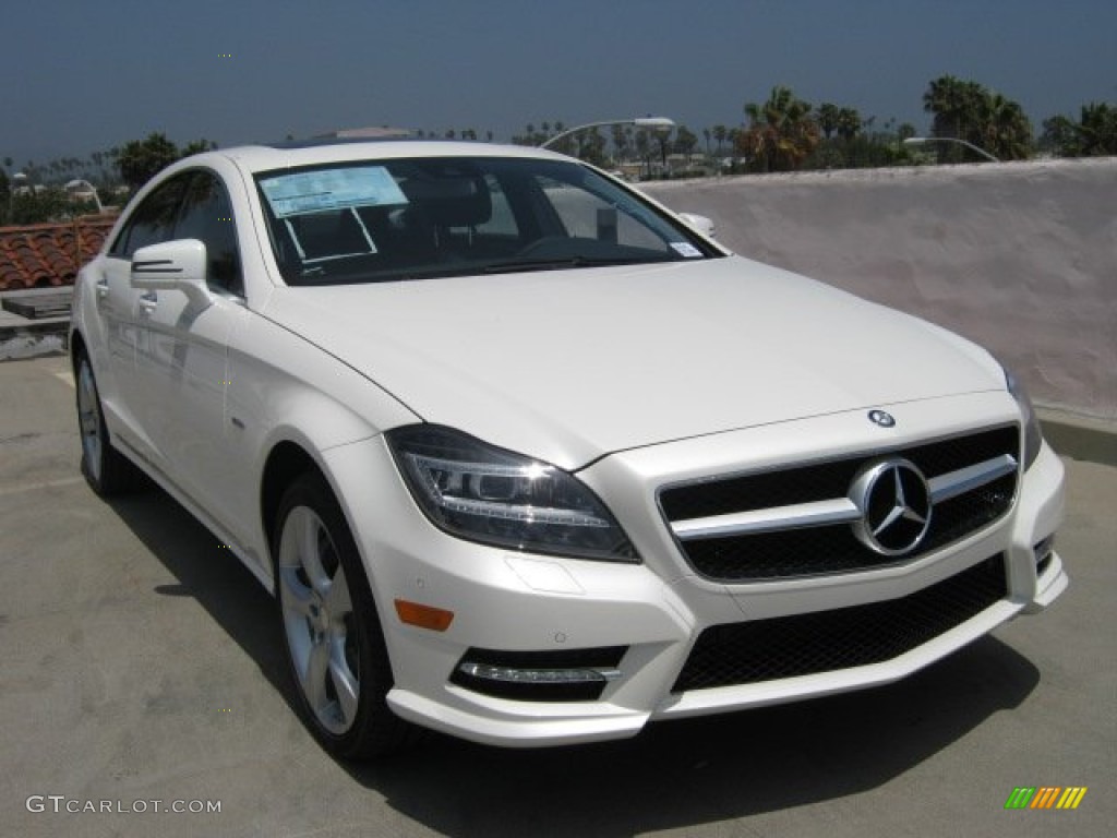 Diamond White Metallic 2012 Mercedes-Benz CLS 550 Coupe Exterior Photo #52114189