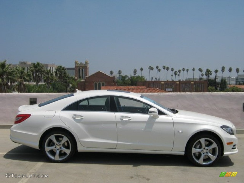 Diamond White Metallic 2012 Mercedes-Benz CLS 550 Coupe Exterior Photo #52114216